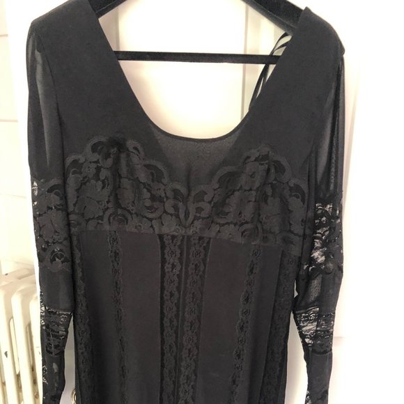 💥💥🌺 HP Vintage Anna Sui Parte Dress - Picture 1 of 5